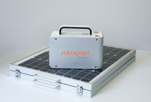 Solar Pod generator - generator and panel